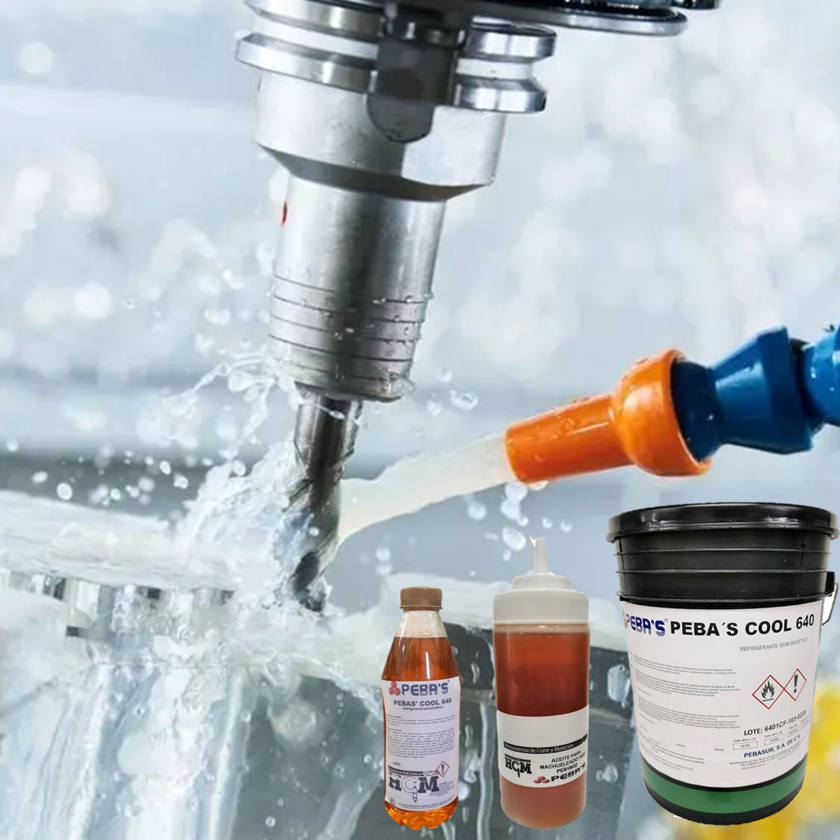 Soluble para maquinado. Aceite para maquinado. Herramientas para fresadora. Herramientas para CNC