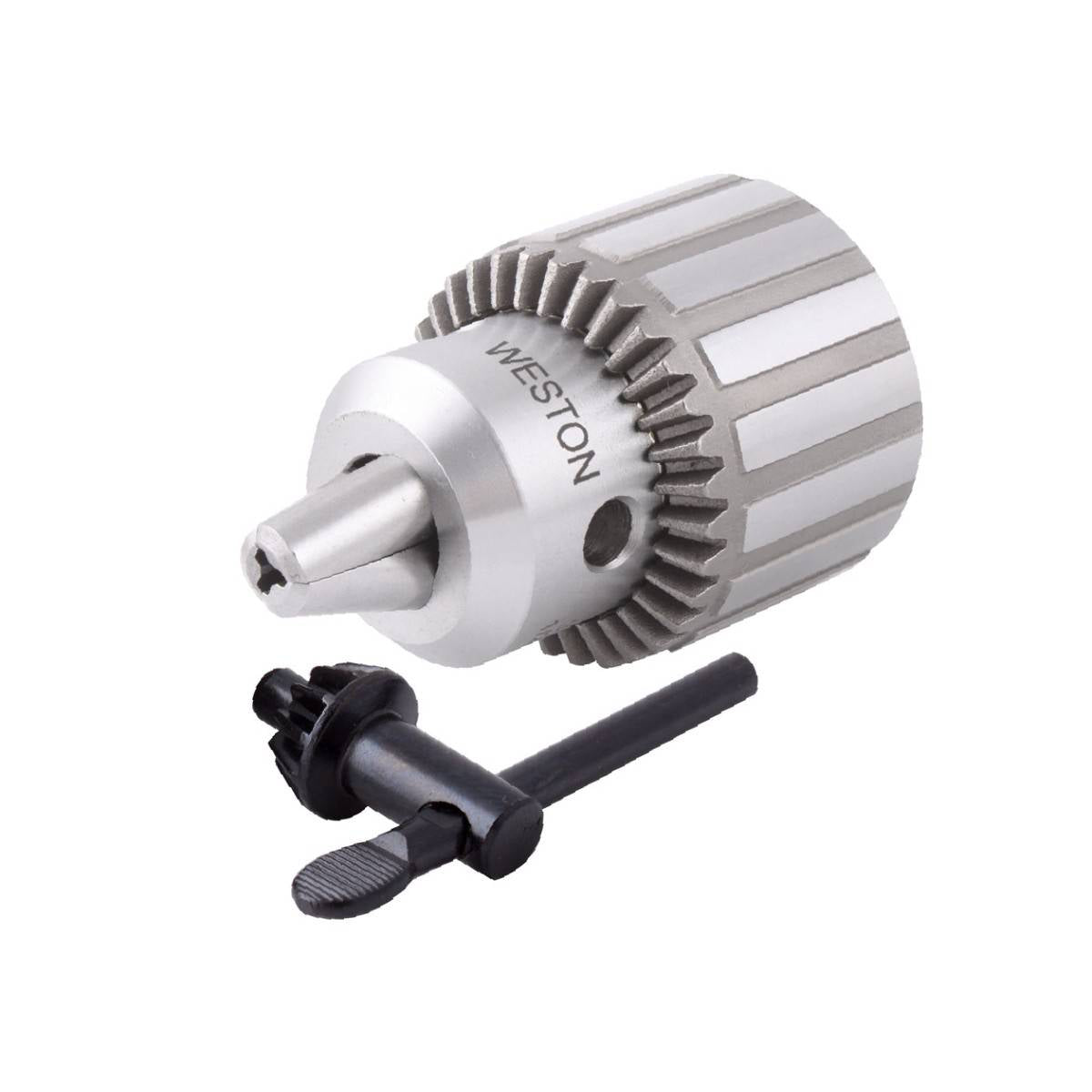 Broquero industrial 3/4" JT3 con llave. Uso rudo. Torno, CNC, fresadora