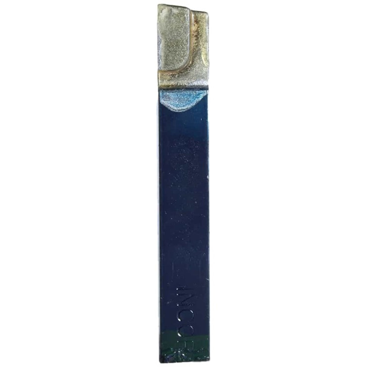 Buril calzado marca INCOR estilo AR4 con vástago cuadrado de 1/4 de pulgada y placa soldada de carburo de tungsteno para torneado exterior derecho.