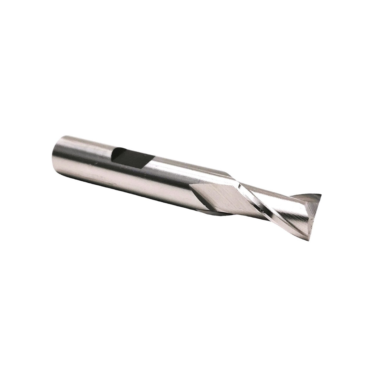 Cortador vertical YG-1 de 2 filos en acero de alta velocidad con 8% de cobalto, diámetro de corte de 5/16 y zanco de 3/8 de pulgada.