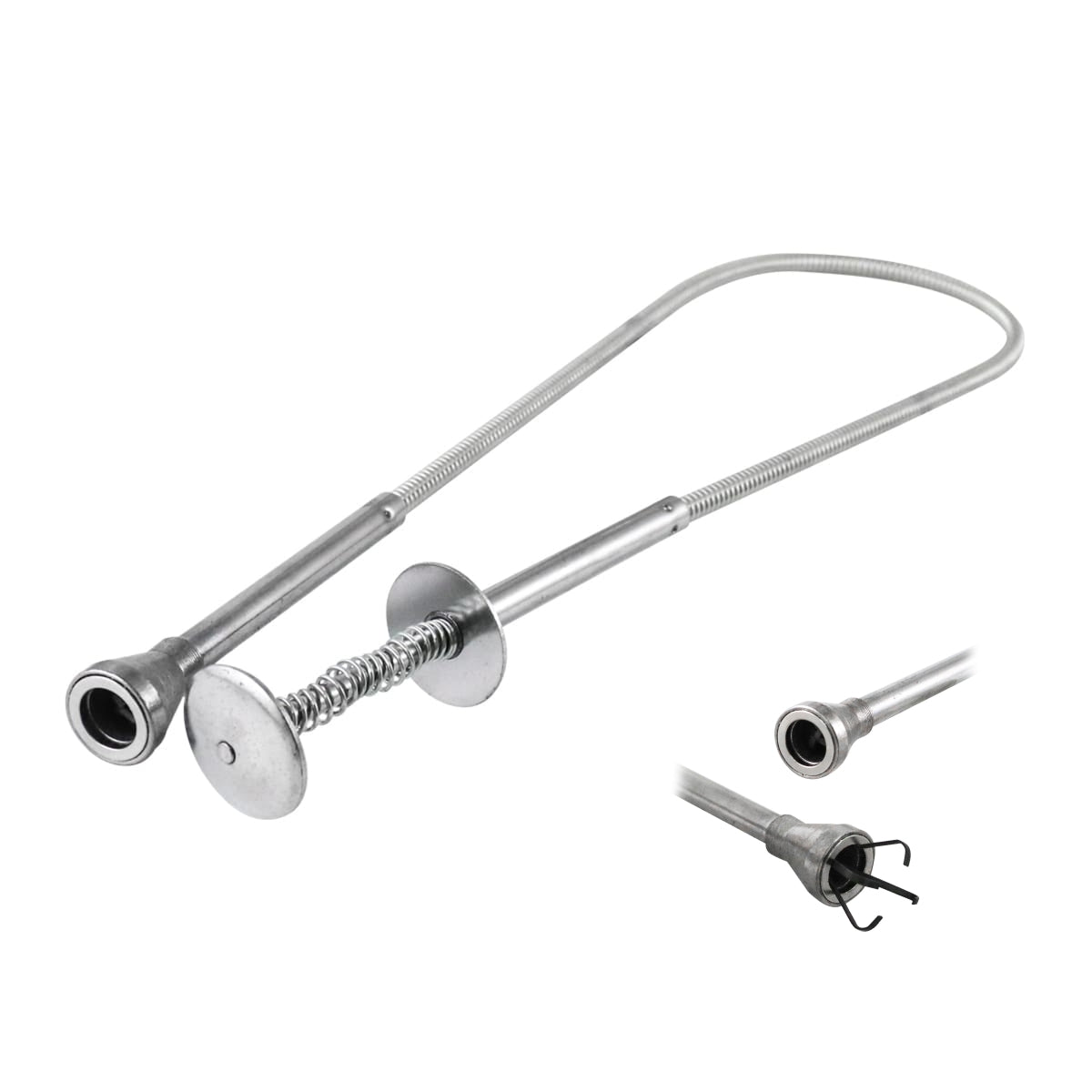 Herramienta manual tipo garra mecánica y recolector magnético flexible de 24 pulgadas de longitud marca Weston Tools modelo SA-305-0260.