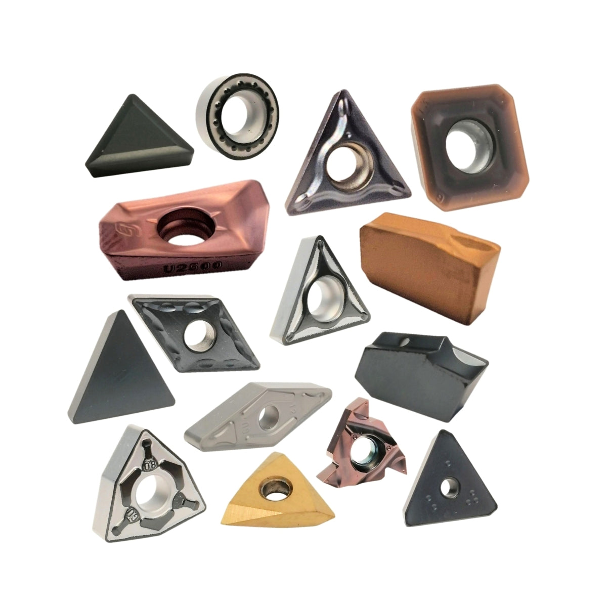 Insertos de carburo. Herramientas de corte para torno, fresadora y maquinaria CNC. Carburo de tungsteno