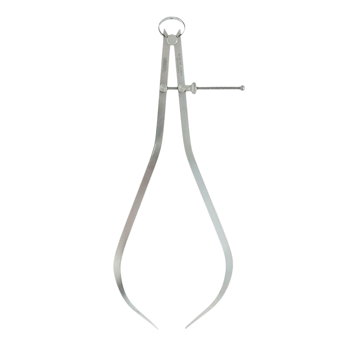 Compás de exteriores INSIZE 300mm/12", para mediciones externas precisas. Acero de alta calidad.