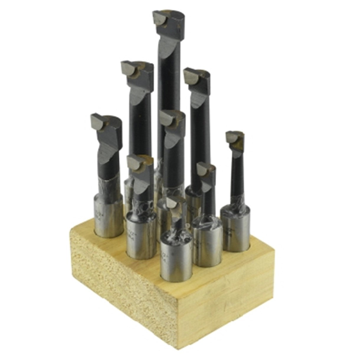 Juego de barras boring 1/2" para aceros y aleaciones de aceros con trabajos en torno y fresadora