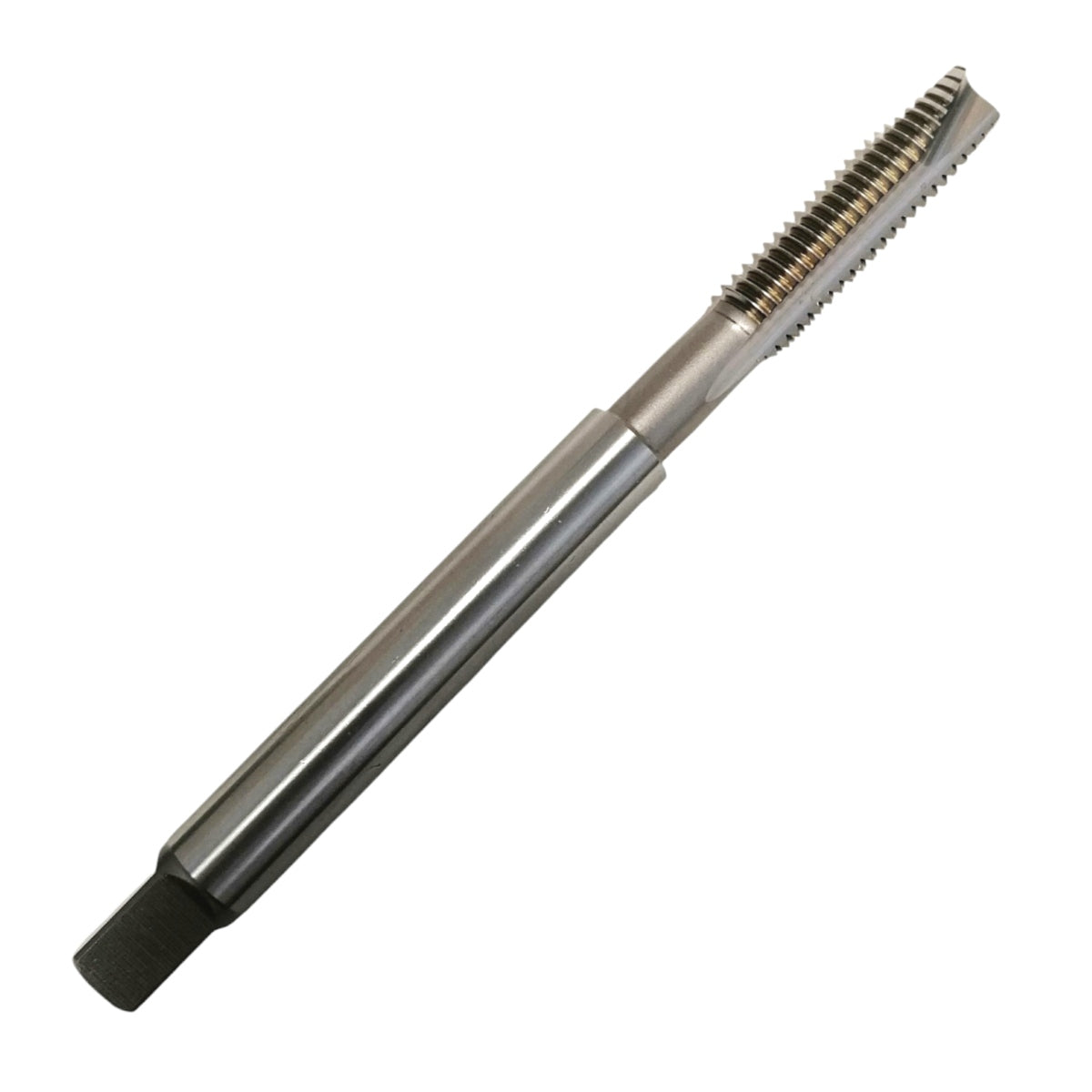 Machuelo con punta gun YG-1 medida 1/2-13 UNC con zanco largo en acero HSS para roscado en cavidades profundas.