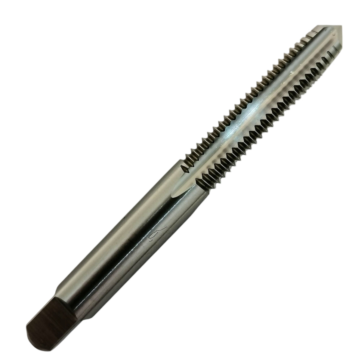 Machuelo de mano recto semicónico marca YG-1 fabricado en acero de alta velocidad HSS para roscados métricos M8 con paso de 1.25 milímetros.