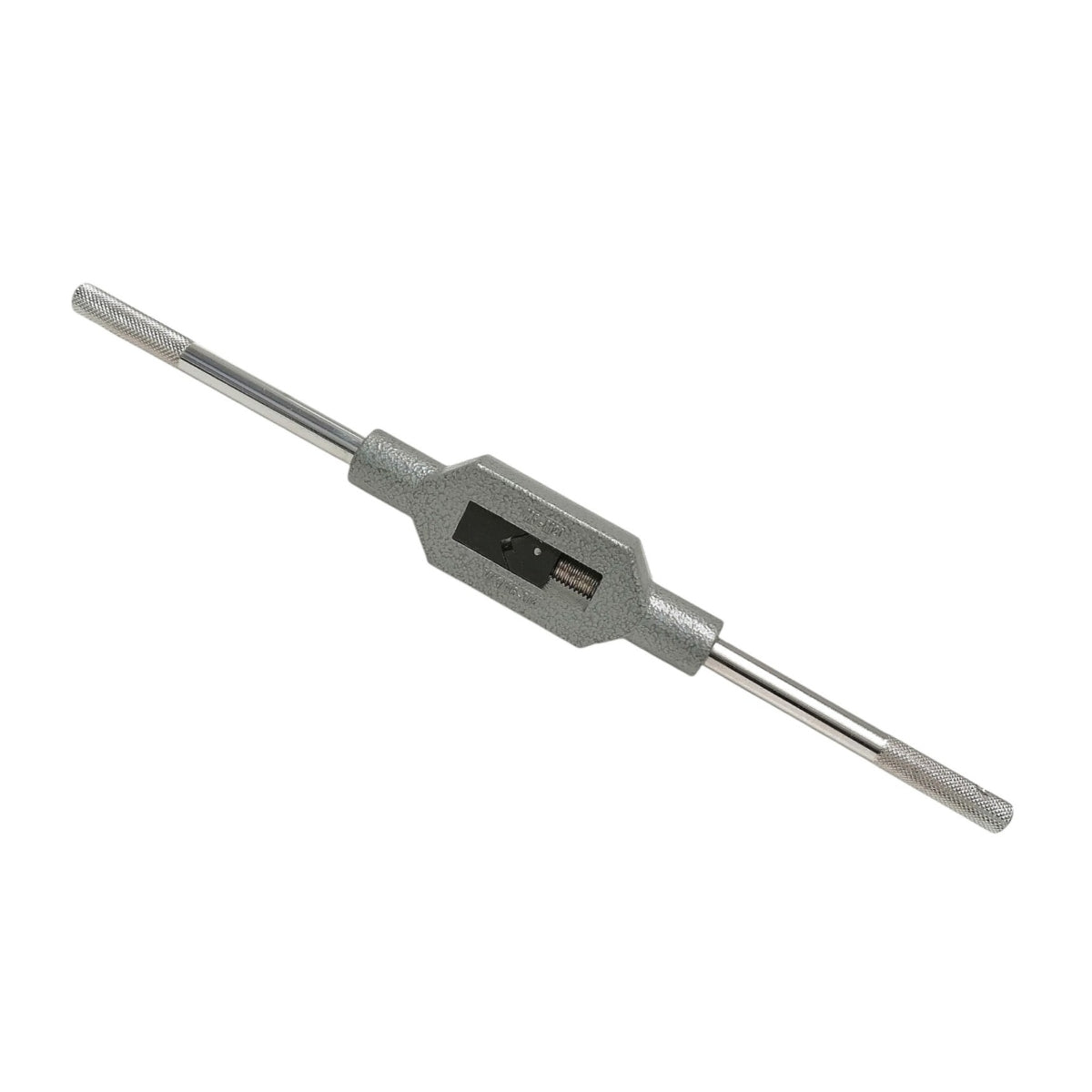 Maneral tipo garrote ajustable SOBA con capacidad de 5/32 a 3/4 de pulgada y mangos moleteados para roscado manual.