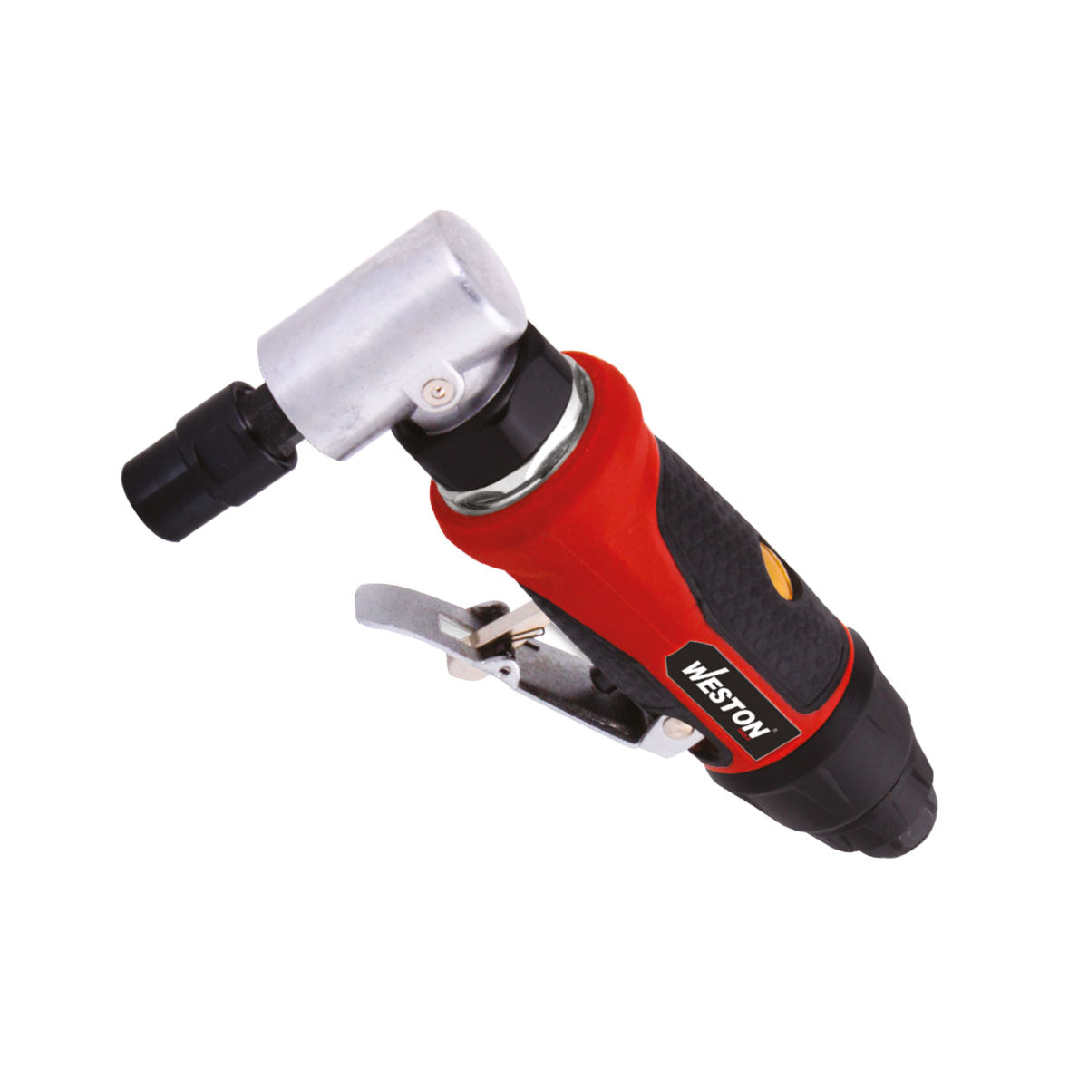 Mototool neumática angular portátil 1/4" para corte, desbaste y pulido en metales.