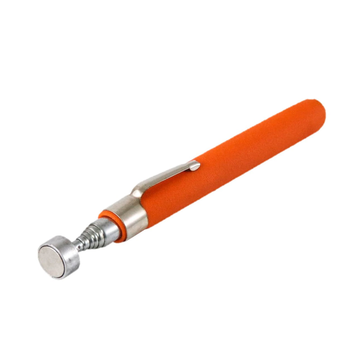 Herramienta telescópica tipo pluma magnética marca Weston modelo SA-305-0170 con imán permanente de 5 libras de capacidad y clip metálico para bolsillo.