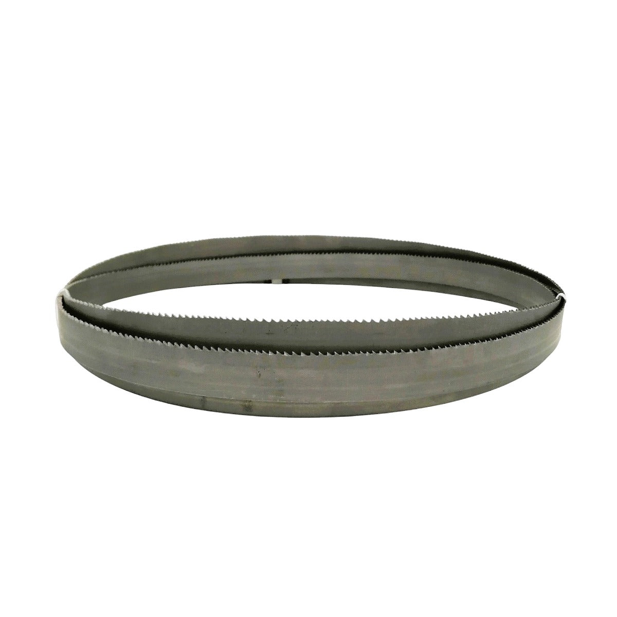 Hoja de sierra cinta bimetálica marca Morse de 115 pulgadas de longitud por 1 pulgada de ancho con dentado variable de 8-12 DPP para corte de metales.