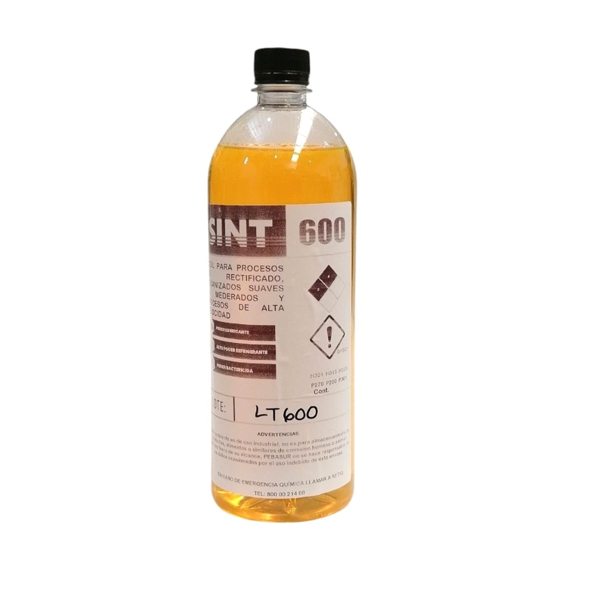 Soluble refrigerante sintético Cool 600 para maquinado y corte en presentación de 1 litro en marca Peba Sur