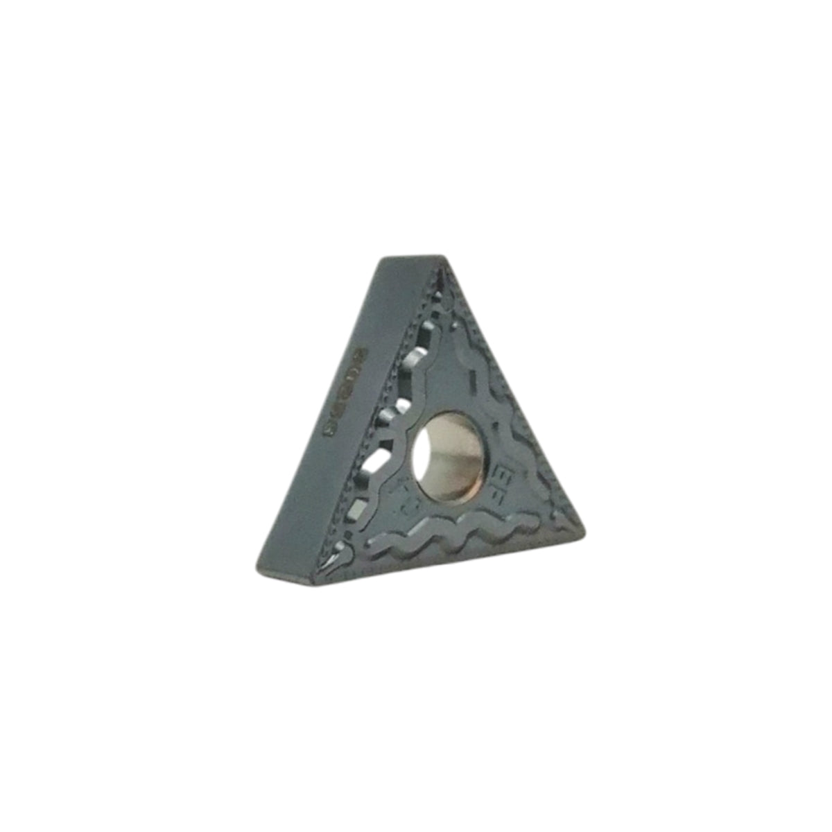 Inserto de carburo triangular Sumitomo TNMG331EEF grado AC5025S para acabados de alta precisión.