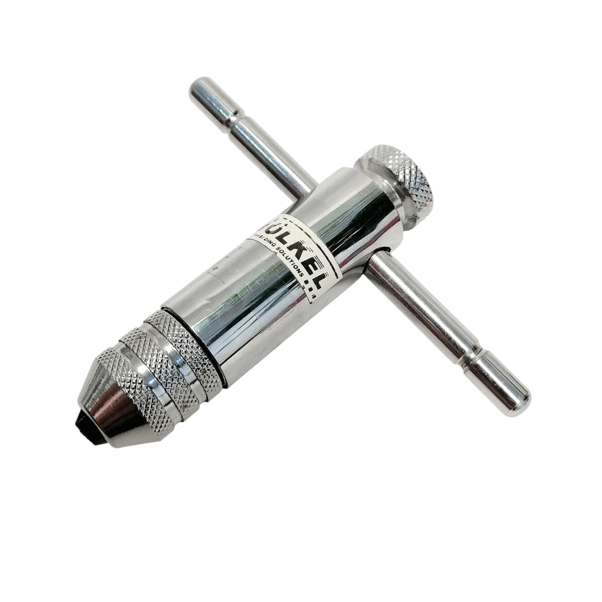 Maneral para machuelo tipo T marca Volkel de 1/8 x 85mm. Herramienta para roscado