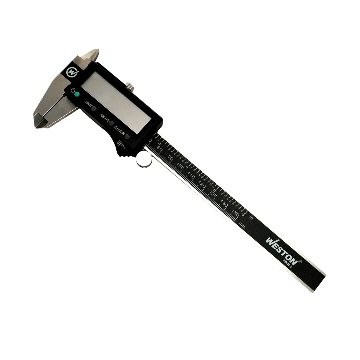 Calibrador digital Weston 6" absoluto IP54 resistente a salpicaduras de agua y aceite para medición