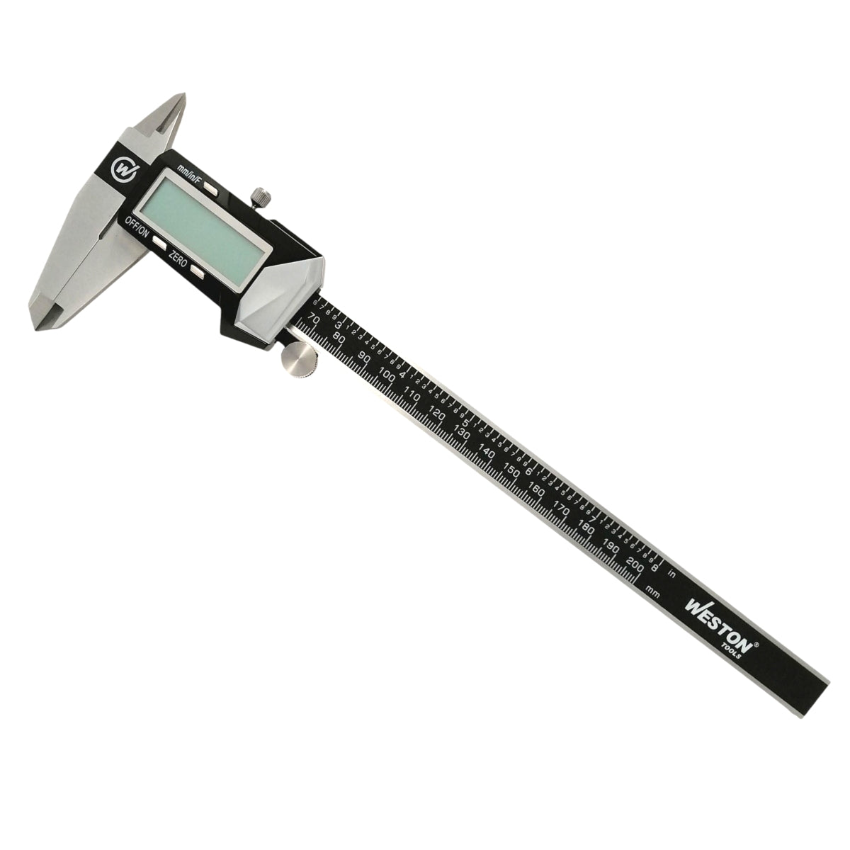 Calibrador vernier digital con carcasa de metal de 8" marca Weston