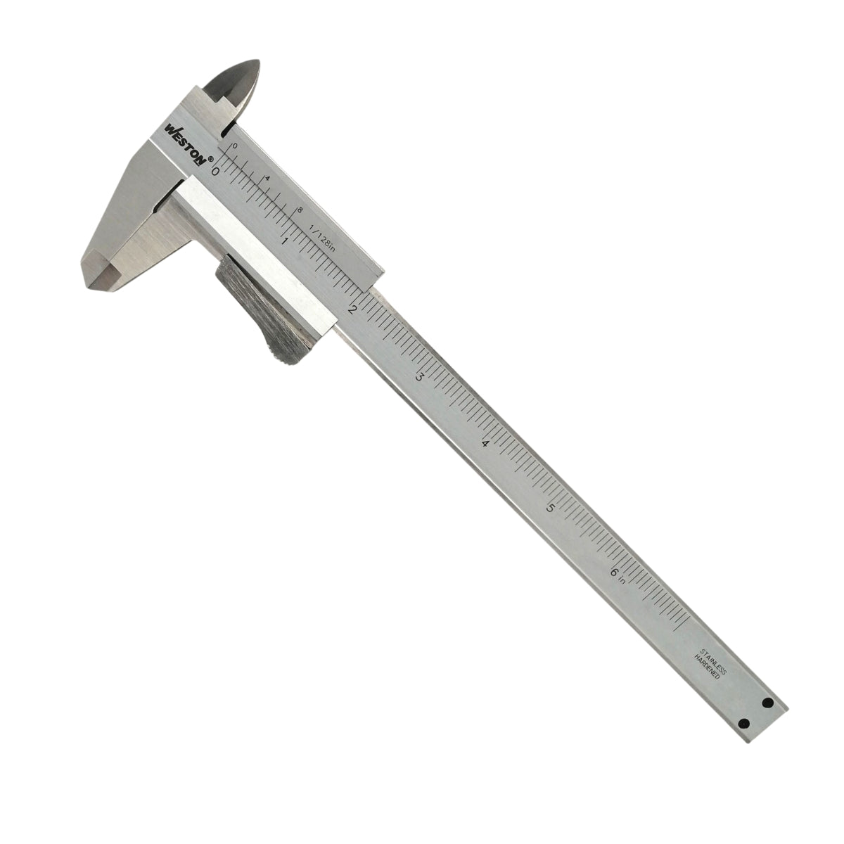 Calibrador vernier tipo escala 6" de acero marca Weston