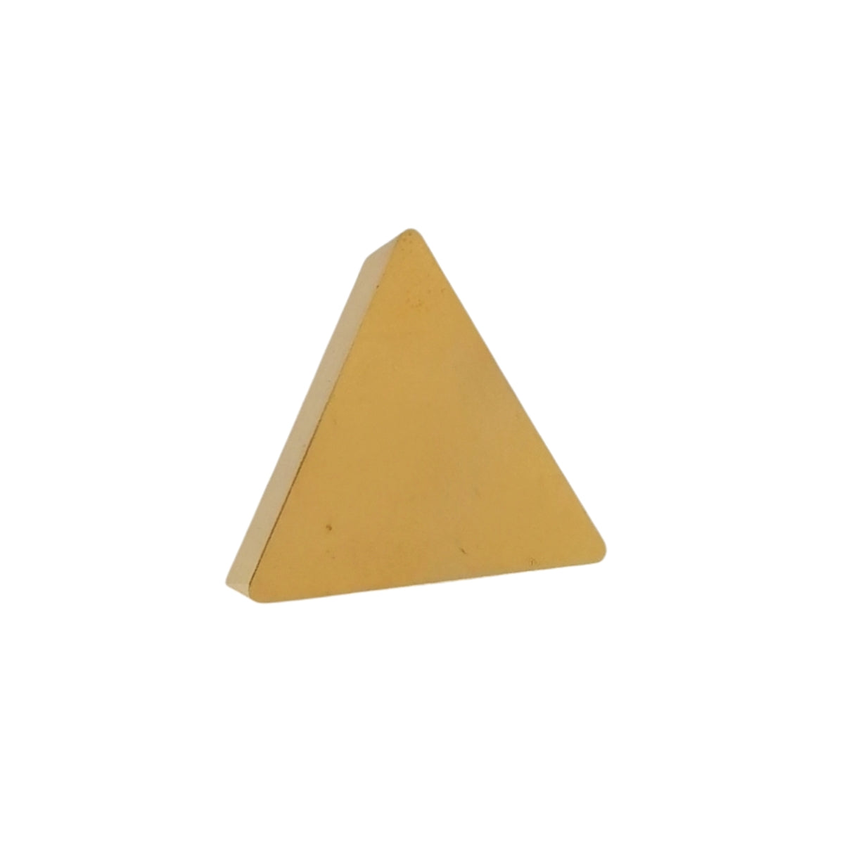 Inserto de carburo triangular Weston TPUN 432 de color beige para torneado y fresado industrial, diseñado para alta resistencia al desgaste