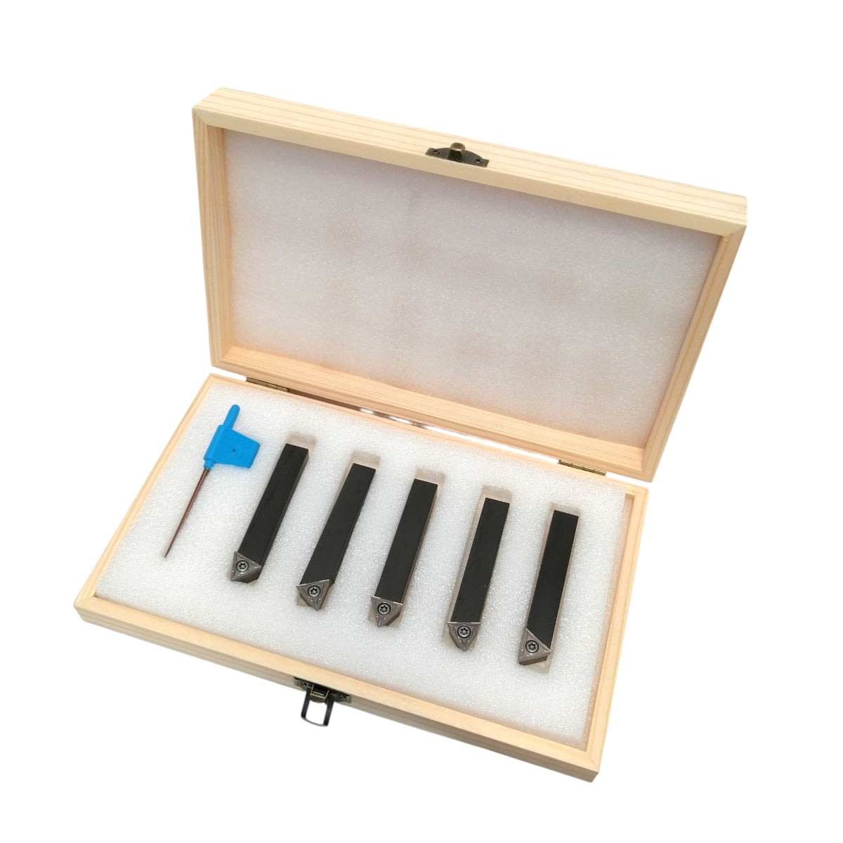 Juego de porta inserto 1/2" con inserto TCMT32.51. Herramienta para torno y fresadora