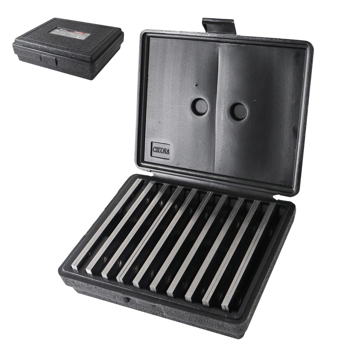 Juego de paralelas de precisión de 1/8" por 6" de largo marca Weston. Herramientas de medición