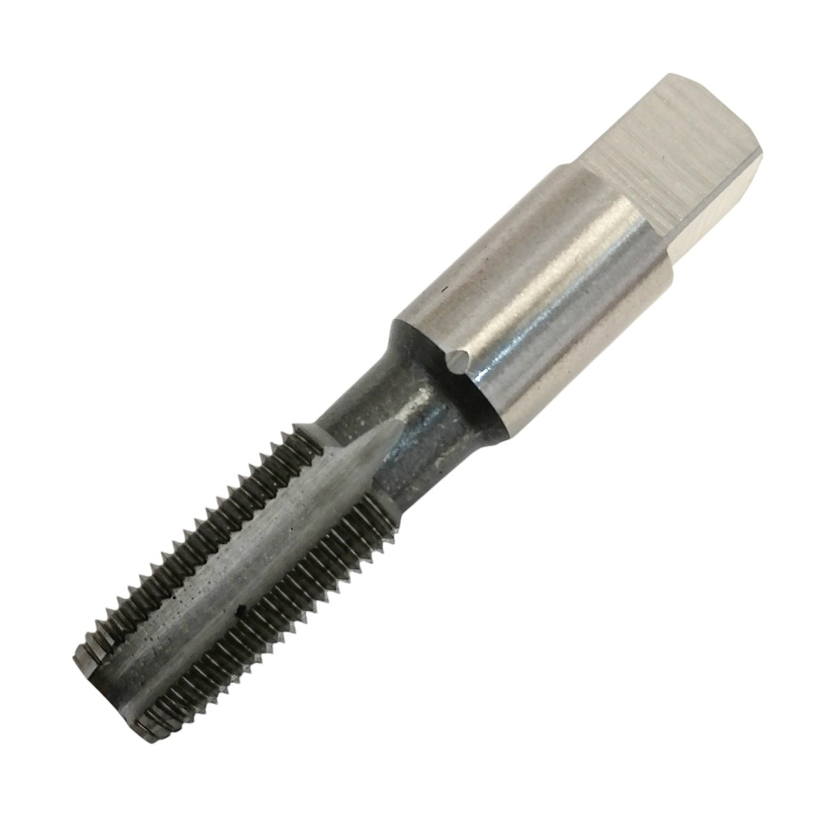 Machuelo Weston NPT de 1/16 pulgada con 27 hilos para roscado cónico de tuberías y conexiones de fluidos.