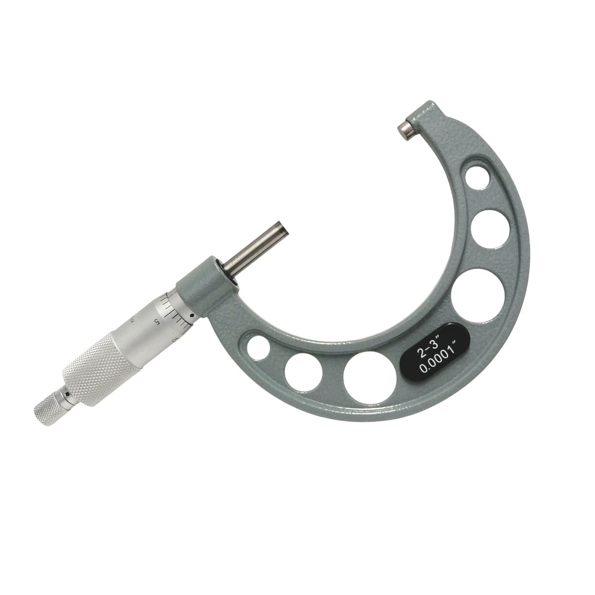 Micrómetro para exteriores Weston 2-3" con puntas de carburo para medición de exteriores