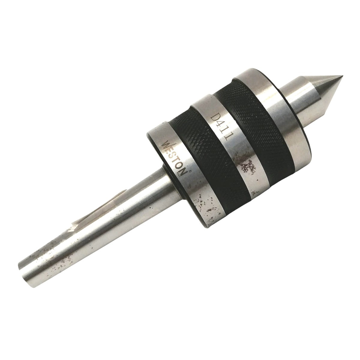 Punto giratorio cono morse MT1 para tornos, fabricado en acero. Es ideal para sujetar y centrar piezas.