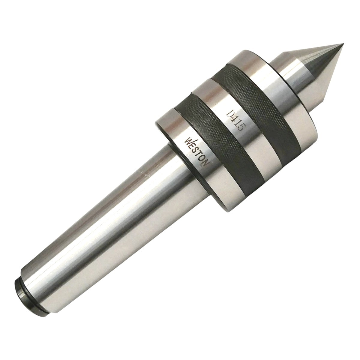 Punto giratorio estándar Weston MT5  para tornos, fabricado en acero con cono Morse MT5.
