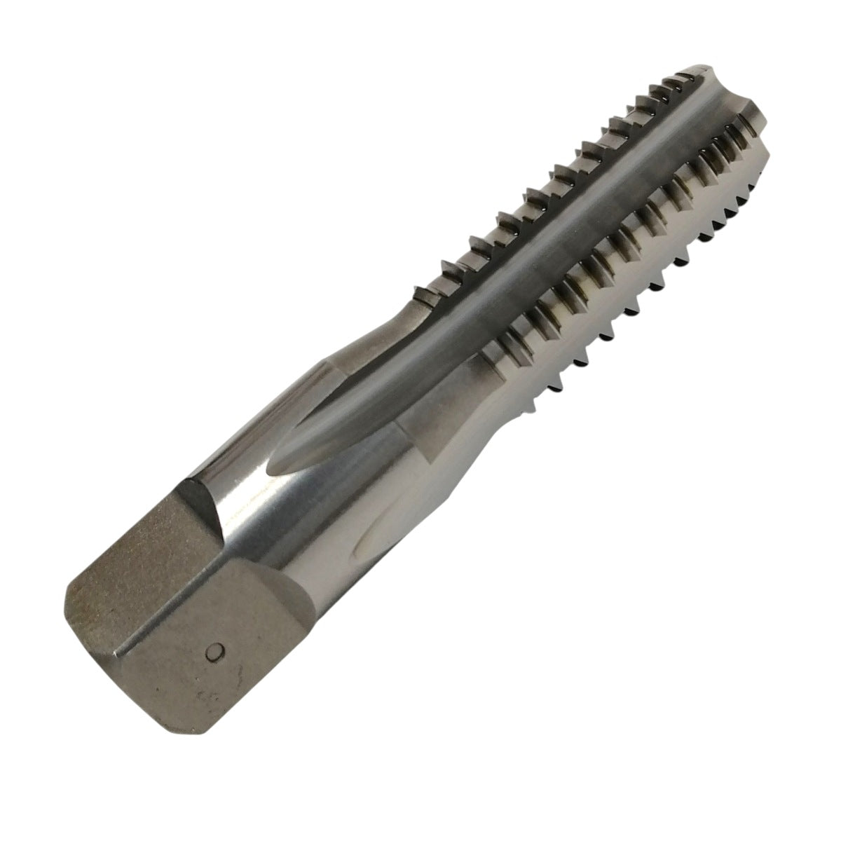 Machuelo YG-1 NPT de diente interrumpido, 1/4"-18, de acero de alta velocidad, para roscado en tubería y materiales difíciles.